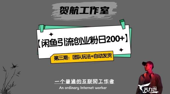 第三期:暴力引流,无脑搬运,闲鱼创业粉引流一天200+,更新全自动发货的团队闭环模式【揭秘】