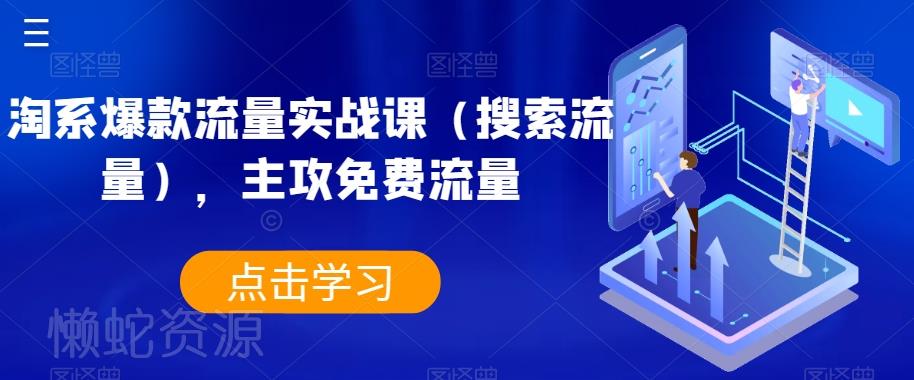淘系爆款流量实战课(搜索流量),主攻免费流量