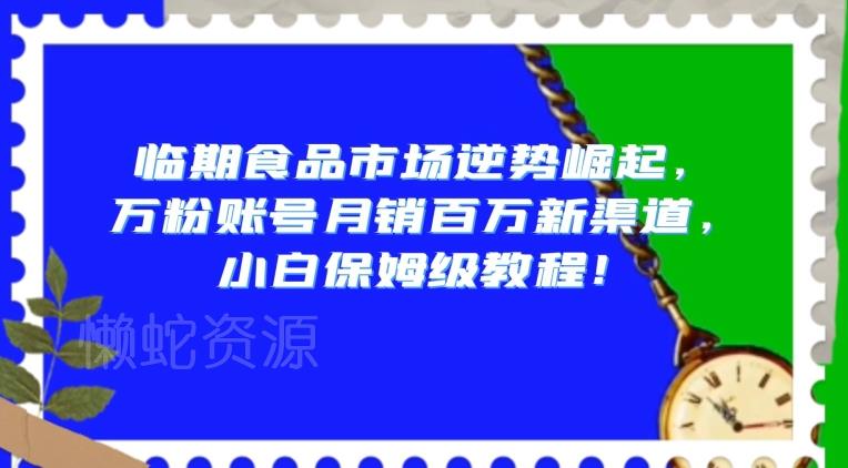 临期食品市场逆势崛起，万粉账号月销百万新渠道，小白保姆级教程【揭秘】
