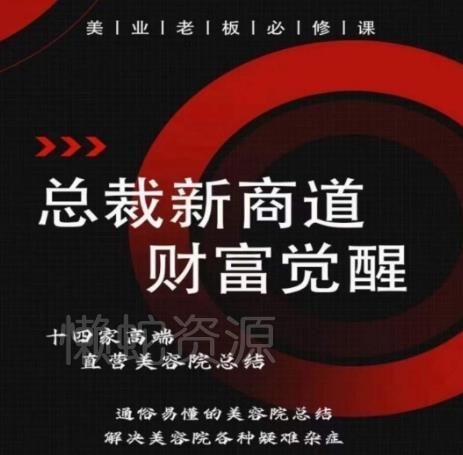 总裁新商道(美业老板必修课)，通俗易懂的美容院总结，解决美容院各种疑难杂症
