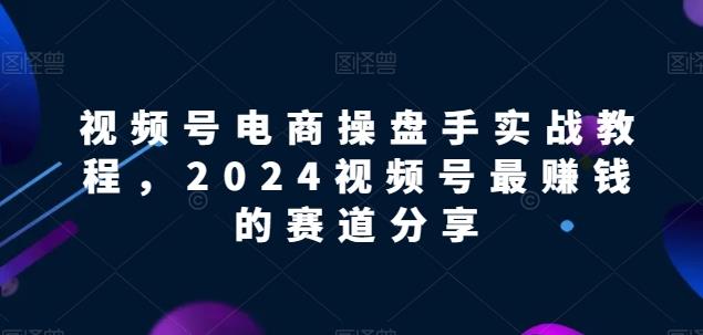 图片[1]-2024视频号电商实战教程 热门赚钱赛道及运营玩法全解析