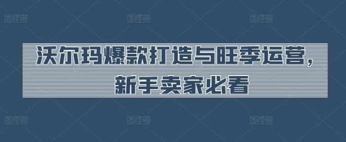 沃尔玛爆款打造与旺季运营,新手卖家必看