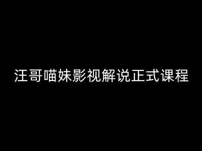 汪哥影视解说正式课程:剪映/PR教学/视解说剪辑5大黄金法则/全流程剪辑7把利器等等