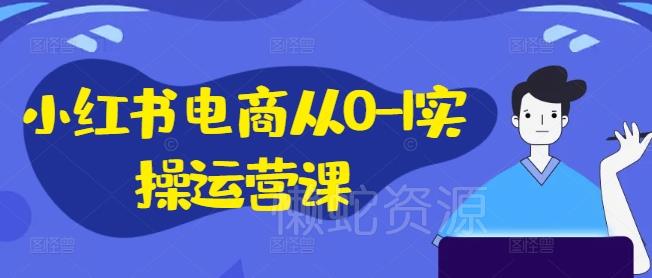 小红书电商从0-1实操运营课,小红书手机实操小红书/IP和私域课/小红书电商电脑实操板块等