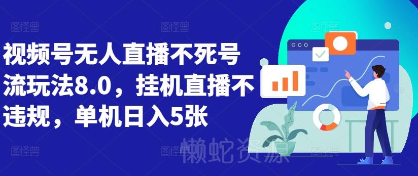 视频号无人直播不死号流玩法8.0,挂机直播不违规,单机日入5张【揭秘】