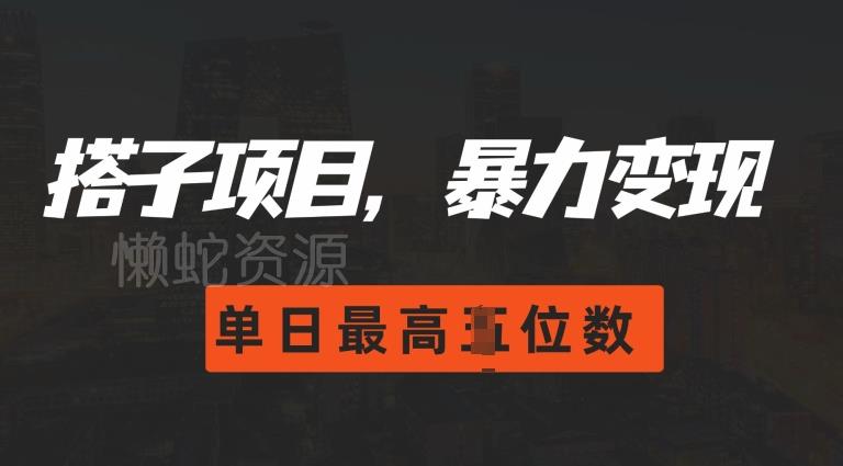 2024搭子玩法,0门槛,暴力变现,单日最高破四位数【揭秘】