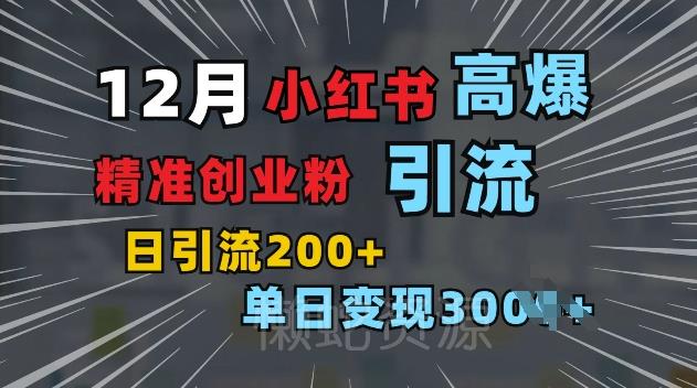 小红书一张图片“引爆”创业粉,单日+200+精准创业粉 可筛选付费意识创业粉【揭秘】