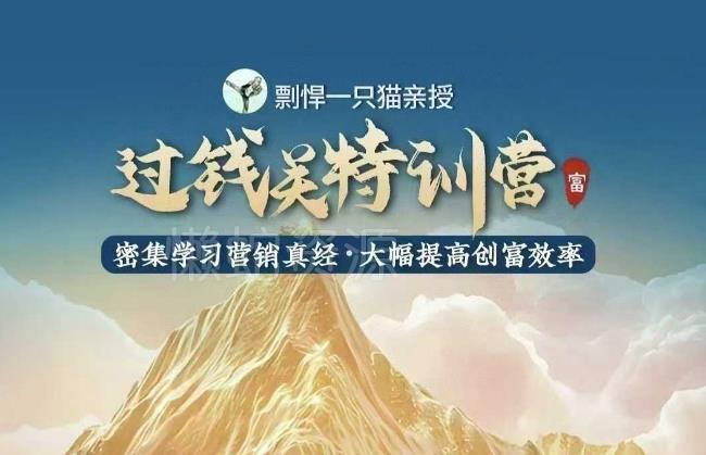 剽悍一只猫-过钱关特训营,学习营销真经 大幅度提高创富效率