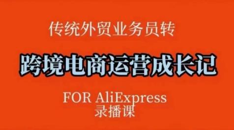 跨境电商速卖通运营课,运营方法论+后台实操,逻辑清晰