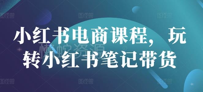 小红书电商课程,玩转小红书笔记带货