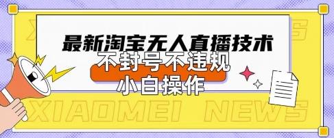 2025年淘宝无人直播带货10.0.全新技术,不违规,不封号,纯小白操作,日入数张【揭秘】