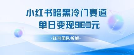图片[1]-小红书冷门情感服务赛道玩法 低门槛操作单日可获多单收益