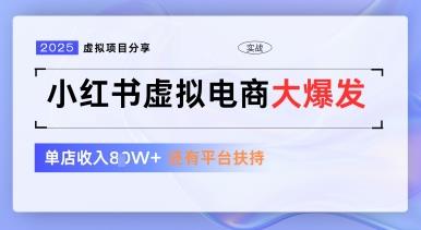 小红书虚拟电商项目,平台大力免费流量扶持,低门槛1拖3玩法