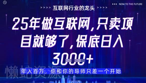 什么!25年你还在找项目做?风口早就变了,卖项目才是稳挣不赔【揭秘】