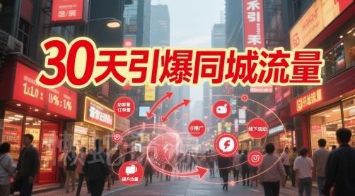 30天引爆同城流量：团购篇 认知篇 流量篇 来客篇 达人篇 老板人设IP篇 投流篇