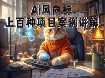 Ai风向标-附100种项目案例玩法-0基础小白到大神ai视频商业应用教学
