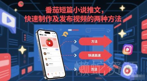 番茄短篇小说推文,快速制作及发布视频的两种方法