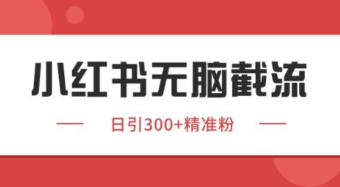 小红书截流同行客源,独家野路子获客玩法 日引200+暴力获客【揭秘】