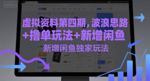 虚拟资料第四期,波浪思路+撸单玩法,新增闲鱼独家玩法
