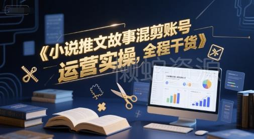 小说推文故事混剪账号运营实操,全程干货