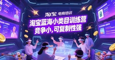 淘宝蓝海小类目训练营, 竞争小,可复制性强