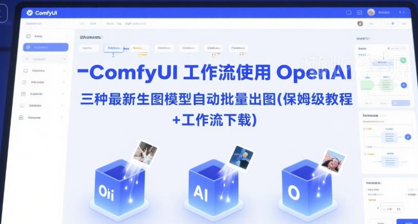 ComfyUI 工作流使用 OpenAI 三种最新生图模型自动批量出图(保姆级教程+工作流下载)