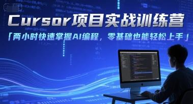 Cursor项目实战训练营,两小时快速掌握AI编程,零基础也能轻松上手