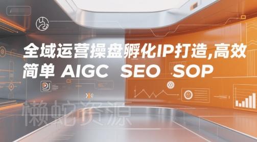 全域运营操盘孵化IP打造,高效 简单 AIGC SEO SOP