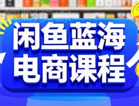 闲鱼蓝海电商课程，手把手助你快速上手，轻松实现闲鱼稳定盈利