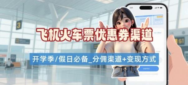 学生党必看!机票火车票优惠券申请渠道 + 项目打法,开学季节日速存