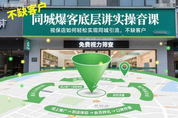 同城爆客底层实操课，视保店如何轻松实现同城引流，不缺客户！