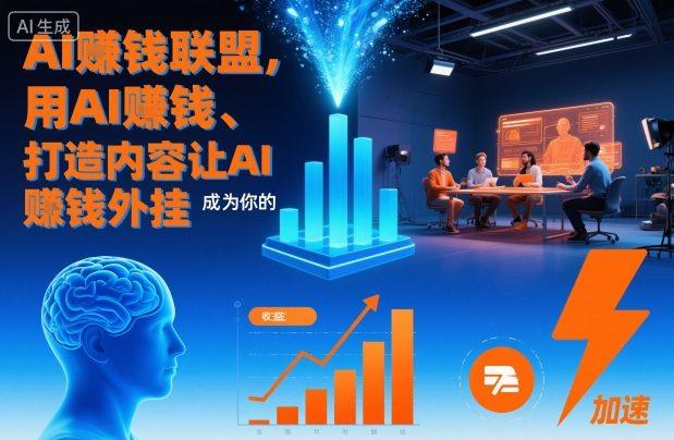 AI賺钱联盟,用AI賺钱、打造内容让AI成为你的賺钱外挂