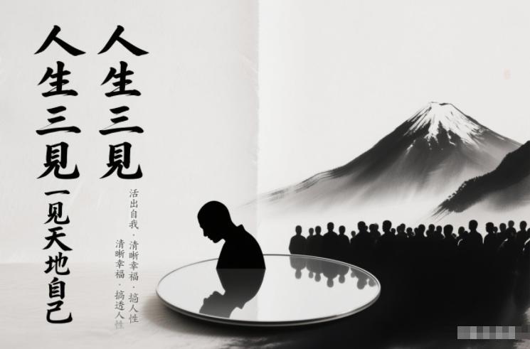 人生三见一见天地见众生见自己,活出自我拥有清晰幸福人生,搞透人性