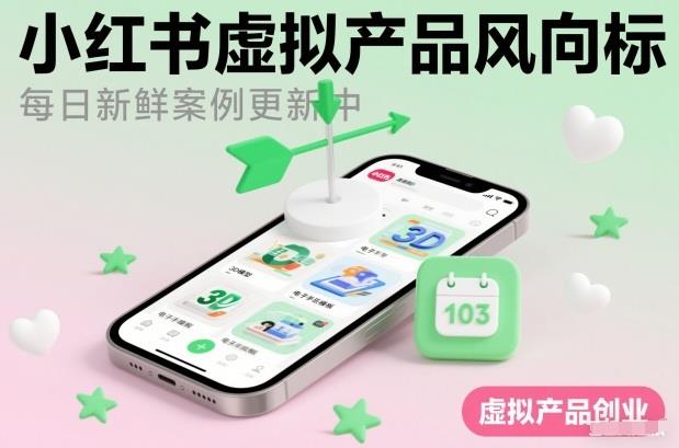 小红书虚拟产品风向标(每日新鲜案例更新中)