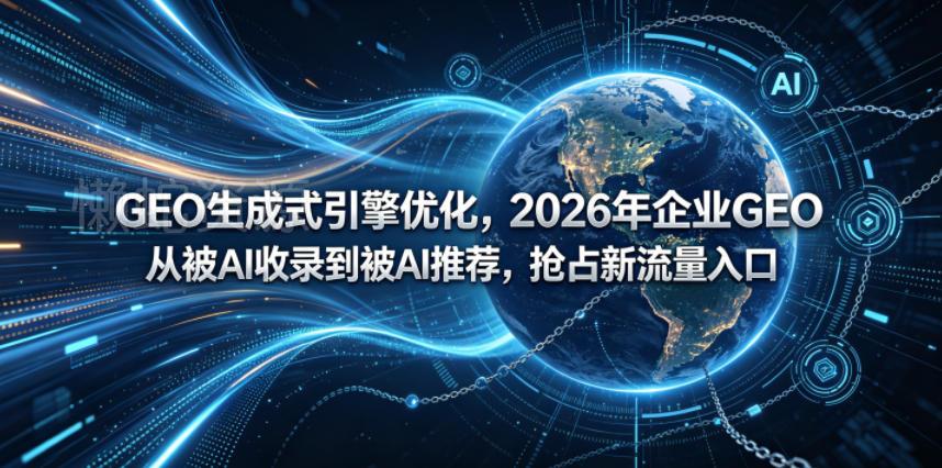 GEO生成式引擎优化,2026年企业GEO从被AI收录到被AI推荐,抢占新流量入口