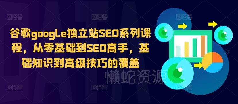 谷歌google独立站SEO系列课程,从零基础到SEO高手,基础知识到高级技巧的覆盖