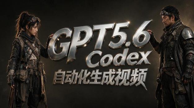 GPT5.6+Codex自动化生成视频全流程实战,从提示词设计、角色设定、封面海报,到视频生成思路与自动化工作流