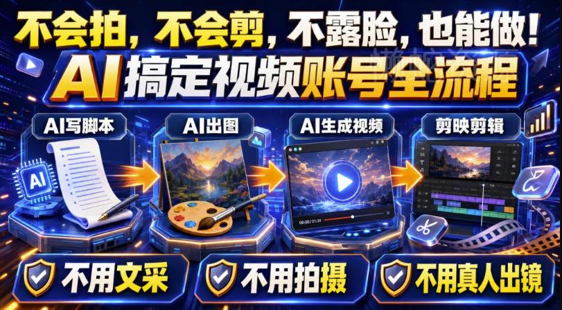 AI短视频起号实战项目，用AI做视频起号，45天涨粉12W，一条广告8.5k，广告接到手软，引流、变现两不误！