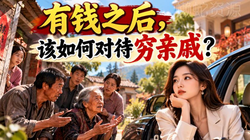 某公众号付费文章:有钱之后,该如何对待穷亲戚?