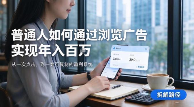 2026最新技术，24小时全自动浏览广告，全网独家项目，单台设备日入200+新手小白可快速上手，支持实地学习实地考察【揭秘】
