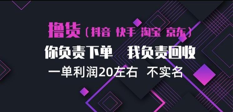 抖音淘宝快手买手项目,一单利润20左右,单号每天下三单,可矩阵【揭秘】