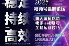 2025视频号快手电商运营线下课 三频共振无人直播等精细化打法教学