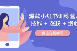 2024爆款小红书运营训练营 涨粉变现全流程实操教学课程