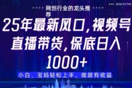 视频号直播带货代运营项目详解 仅需提供账号无需操作即可赚佣金