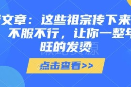 2025乙巳年老祖宗传统民俗讲究汇总 助力全年福运财气兴旺