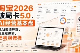 智篆商业淘宝2026破局卡5.0 AI经营基本盘搭建实操培训课程