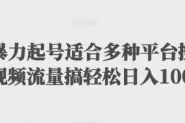 多平台扩列暴力起号男粉项目实操 低门槛变现玩法教程