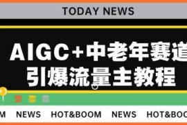 用AIGC布局中老年赛道 公众号流量主变现实操方法教程