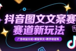 抖音图文文案赛道实操玩法 养号起号及多渠道变现方法详解