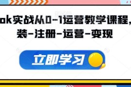 TikTok从0到1实战运营教学 覆盖安装注册运营变现全流程